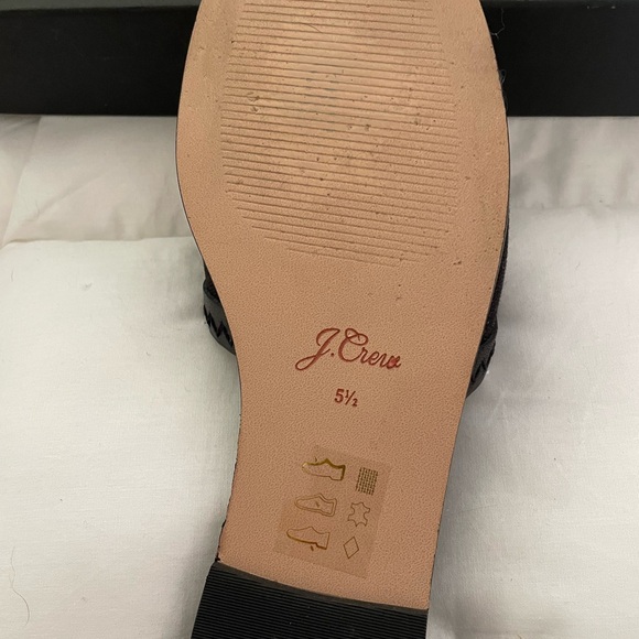J.Crew black slides excellent condition size 5 1/2 - Picture 4 of 7